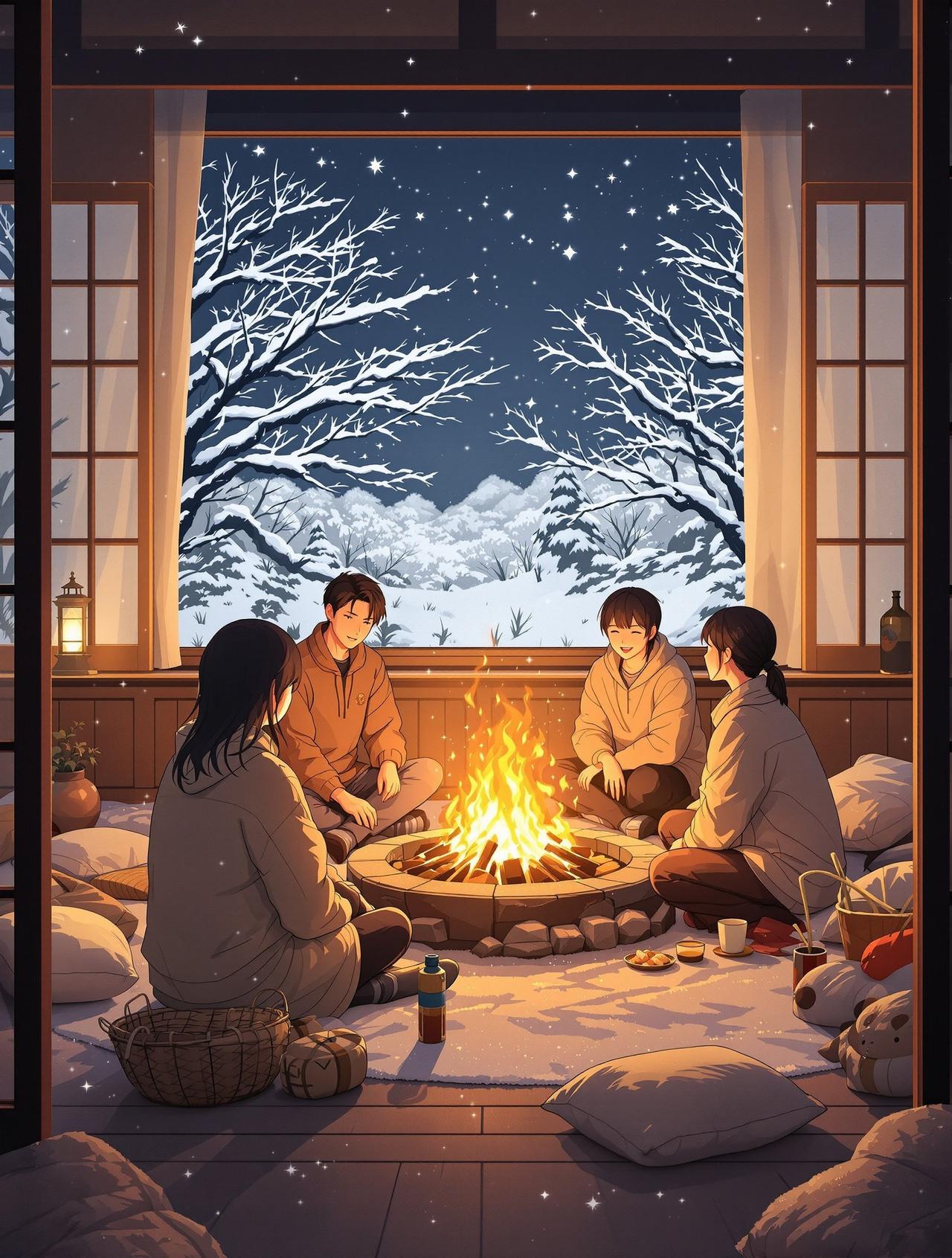 韩漫剧免费 围炉夜话 - 冬夜温暖物语，友谊物语治愈短剧